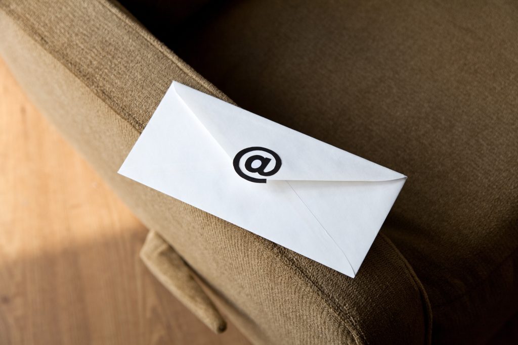 Envelope with @ Symbol, concept of E-Mail